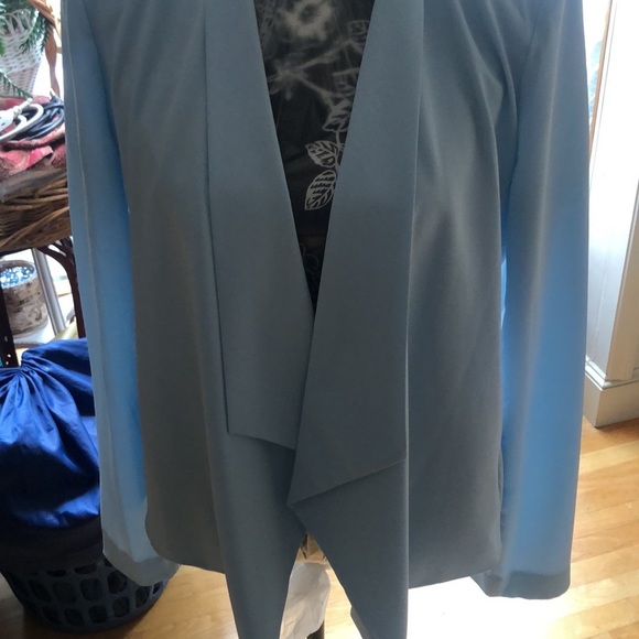 Love Tree size large light blue waterfall open front jacket - Picture 5 of 15